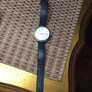 Navy Blue leather band Fossil Watch